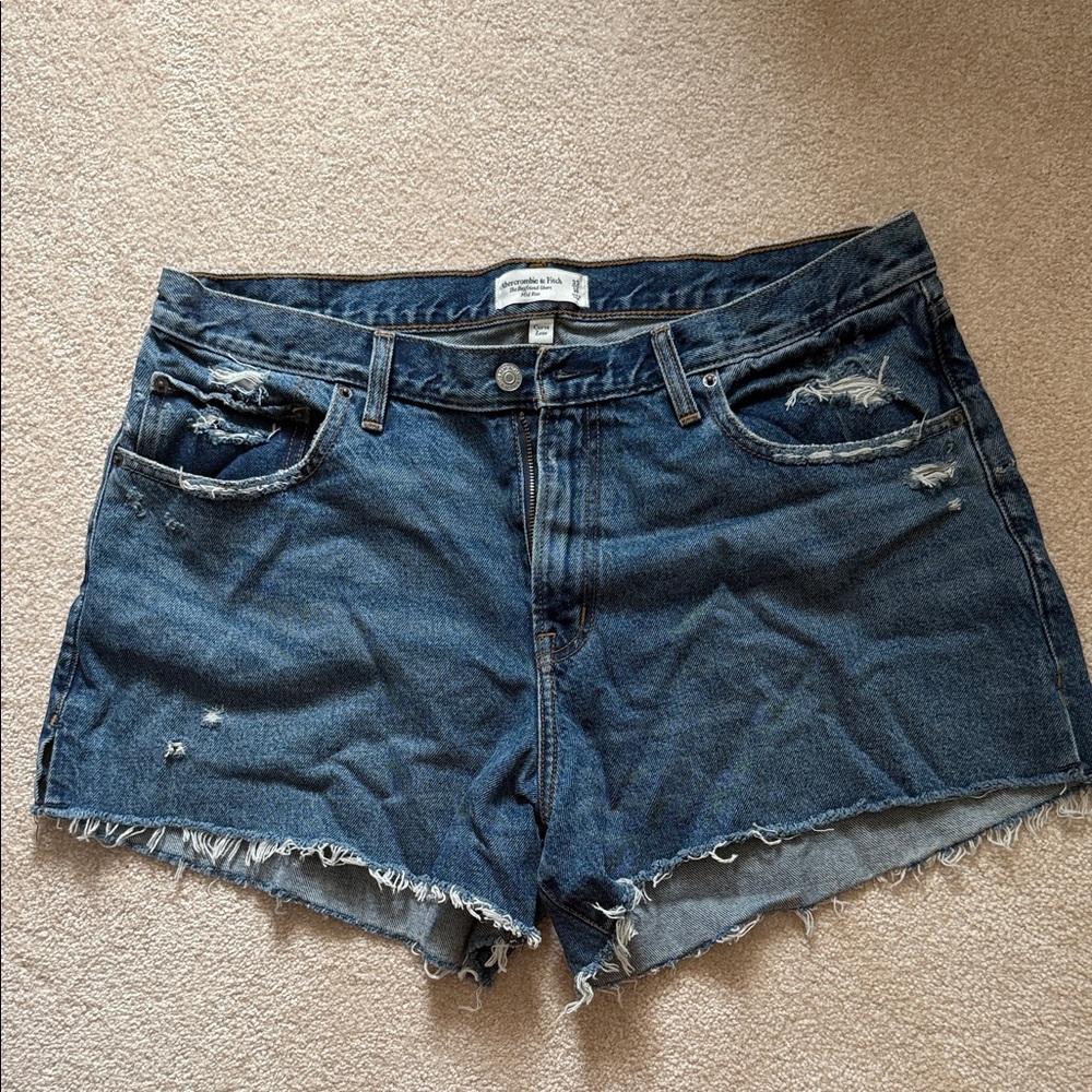 Abercrombie & Fitch Blue Jean Shorts